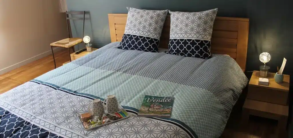 Photo d'une des chambres du gîte du Clos de la Métairie